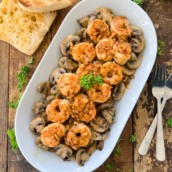 Garlic Prawn Mushroom